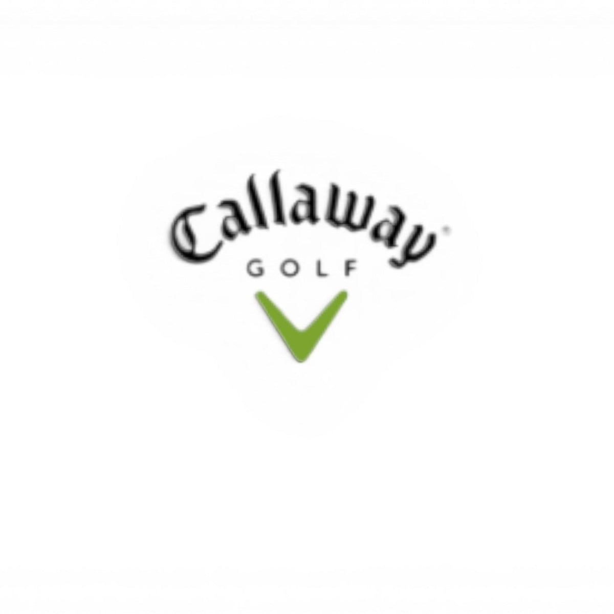 T-Top Vibes Callaway Golf logo featuring black text and a green chevron icon on a white background