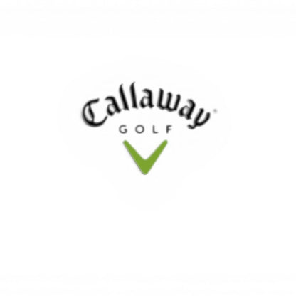 T-Top Vibes Callaway Golf logo featuring black text and a green chevron icon on a white background