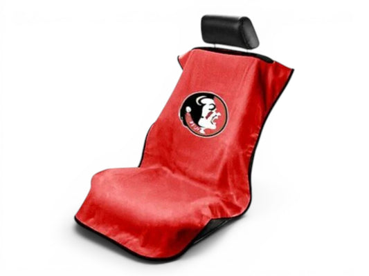 T-Top Vibes Florida State Seminoles red cotton terry velour seat cover towel with team logo