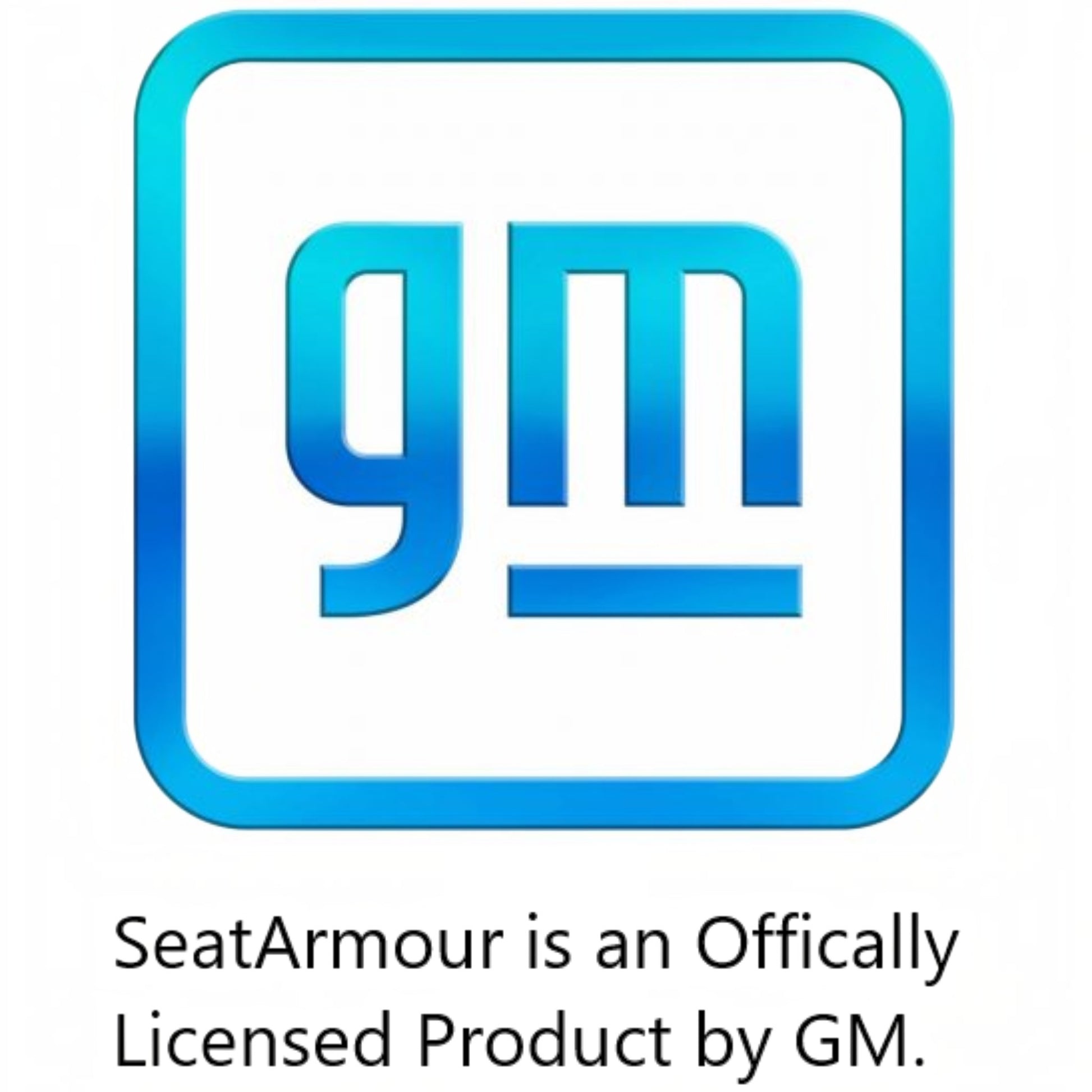 T-Top Vibes GMC Seat Armour car seat towel featuring the official blue GM logo for vehicle interior protection