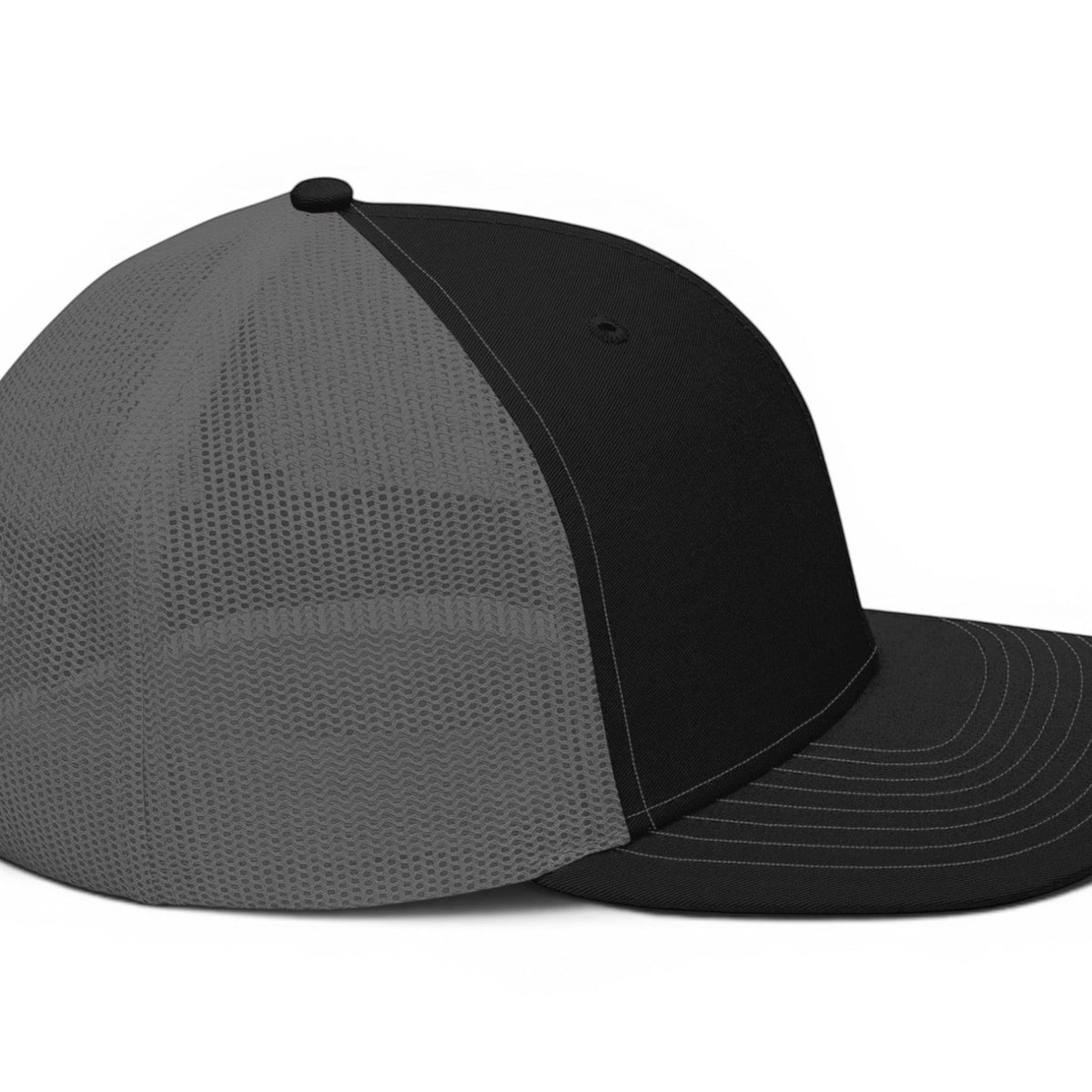 T-Top Vibes Pontiac Trans Am baseball cap with a black front panel and grey mesh back in a low-profile design.