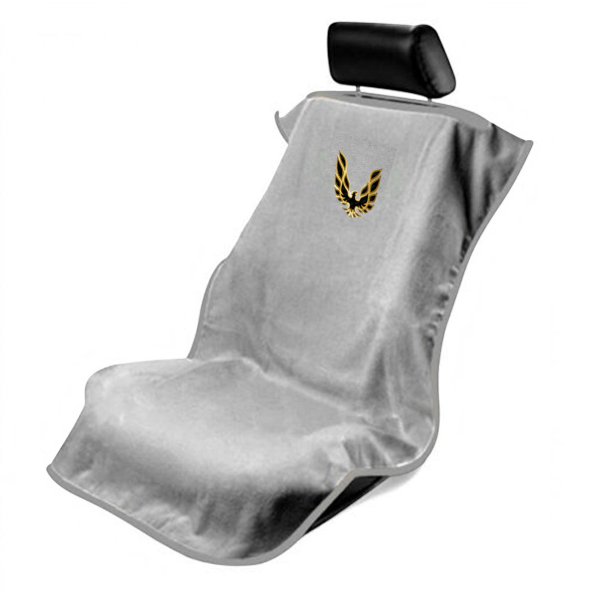 T-Top Vibes Pontiac Trans Am Screaming Chicken grey absorbent car seat towel cover for vehicle protection
